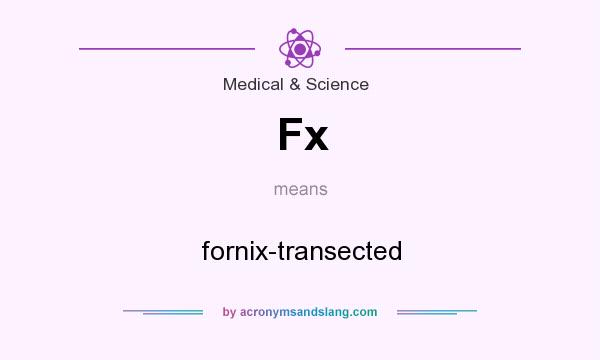 What does Fx mean? It stands for fornix-transected