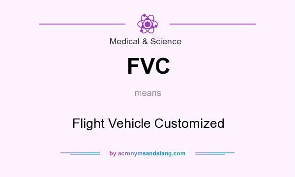 What does FVC mean? It stands for Flight Vehicle Customized