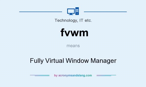 What does fvwm mean? It stands for Fully Virtual Window Manager