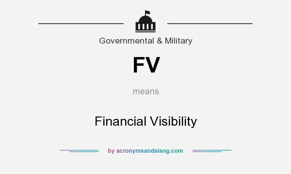 What does FV mean? It stands for Financial Visibility