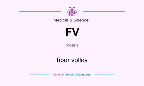 What does FV mean? It stands for fiber volley