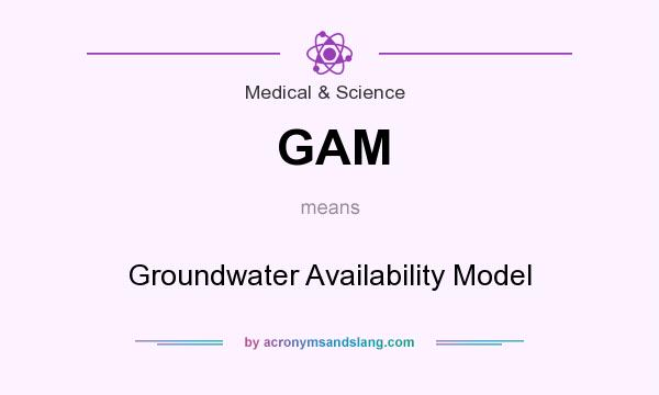 What does GAM mean? It stands for Groundwater Availability Model