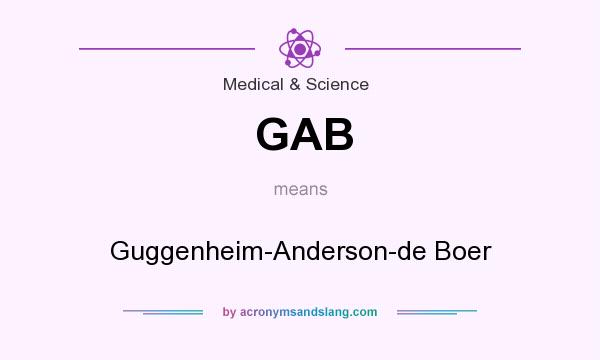 What does GAB mean? It stands for Guggenheim-Anderson-de Boer
