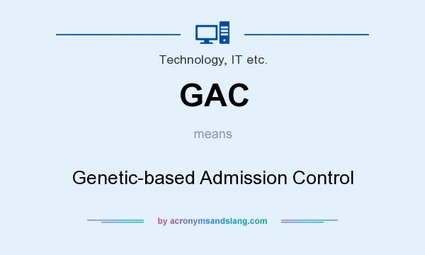 What does GAC mean? It stands for Genetic-based Admission Control