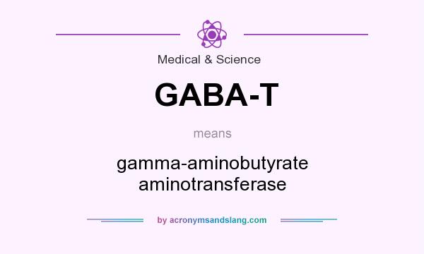 What does GABA-T mean? It stands for gamma-aminobutyrate aminotransferase