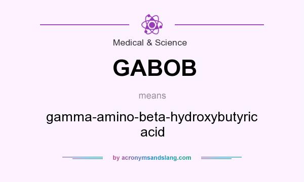 What does GABOB mean? It stands for gamma-amino-beta-hydroxybutyric acid