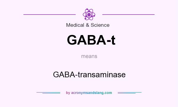 What does GABA-t mean? It stands for GABA-transaminase