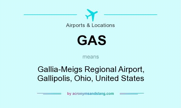 What does GAS mean? It stands for Gallia-Meigs Regional Airport, Gallipolis, Ohio, United States