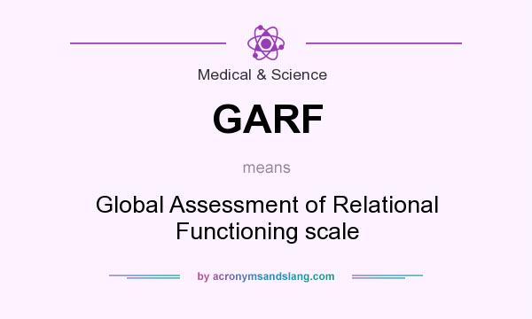 What does GARF mean? It stands for Global Assessment of Relational Functioning scale