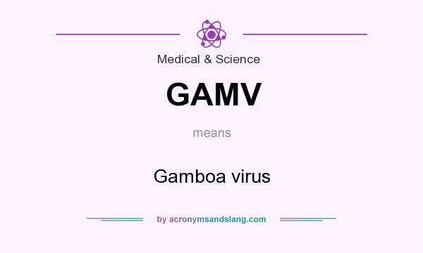 What does GAMV mean? It stands for Gamboa virus