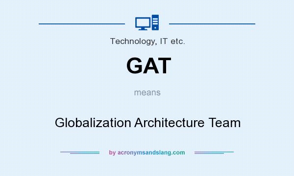 What does GAT mean? It stands for Globalization Architecture Team