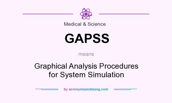 What does GAPSS mean? It stands for Graphical Analysis Procedures for System Simulation