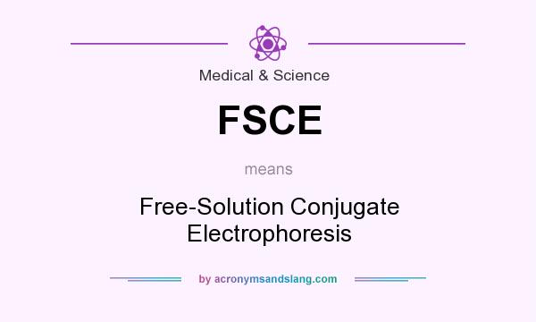 What does FSCE mean? It stands for Free-Solution Conjugate Electrophoresis
