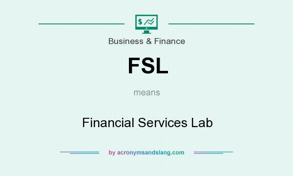 What does FSL mean? It stands for Financial Services Lab