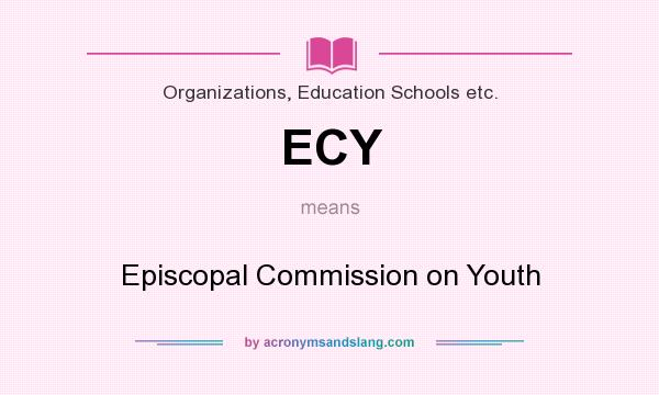 What does ECY mean? It stands for Episcopal Commission on Youth