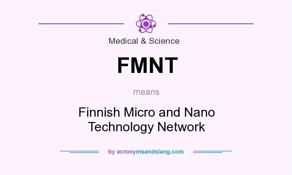 What does FMNT mean? It stands for Finnish Micro and Nano Technology Network