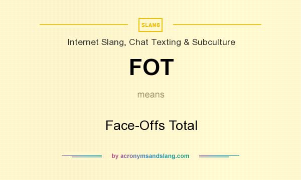 What does FOT mean? It stands for Face-Offs Total