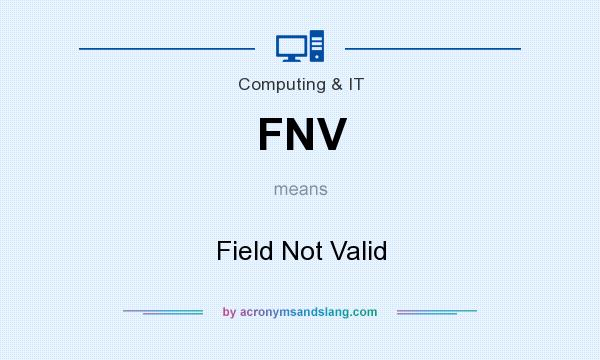 What does FNV mean? It stands for Field Not Valid