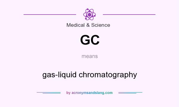 What does GC mean? It stands for gas-liquid chromatography