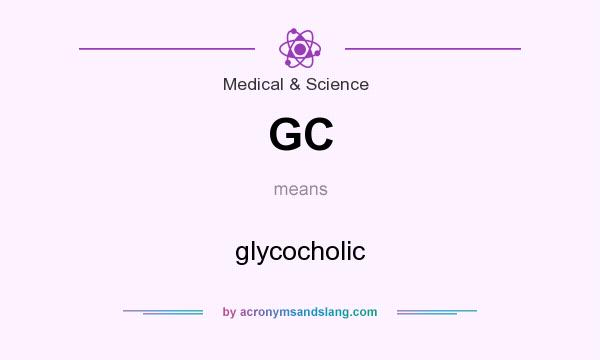 What does GC mean? It stands for glycocholic