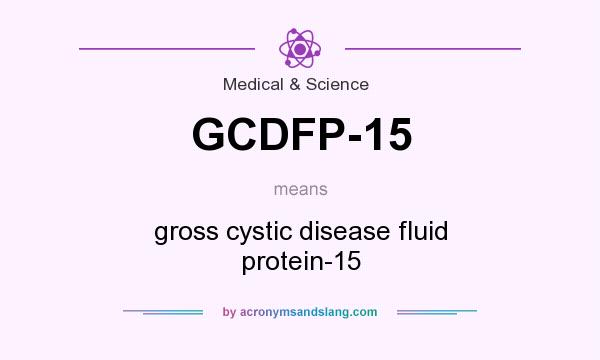 What does GCDFP-15 mean? It stands for gross cystic disease fluid protein-15