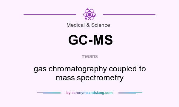 What does GC-MS mean? It stands for gas chromatography coupled to mass spectrometry