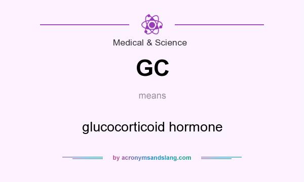 What does GC mean? It stands for glucocorticoid hormone