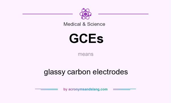 What does GCEs mean? It stands for glassy carbon electrodes
