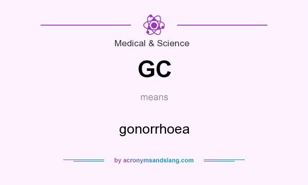 What does GC mean? It stands for gonorrhoea