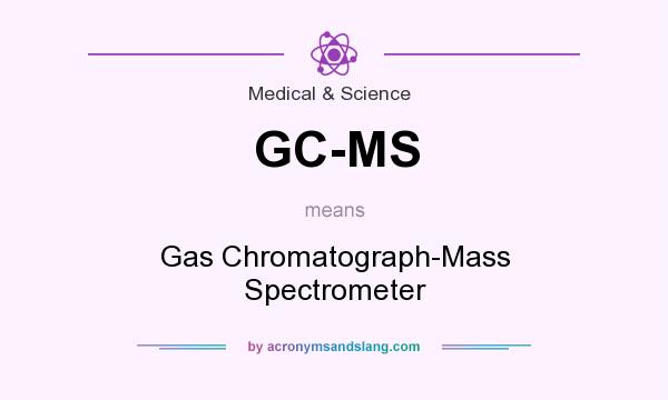 What does GC-MS mean? It stands for Gas Chromatograph-Mass Spectrometer
