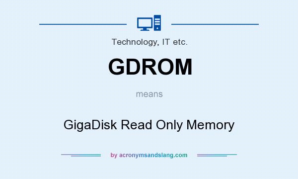 What does GDROM mean? It stands for GigaDisk Read Only Memory
