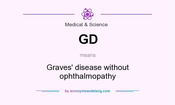 What does GD mean? It stands for Graves` disease without ophthalmopathy