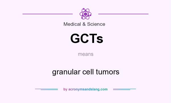 What does GCTs mean? It stands for granular cell tumors
