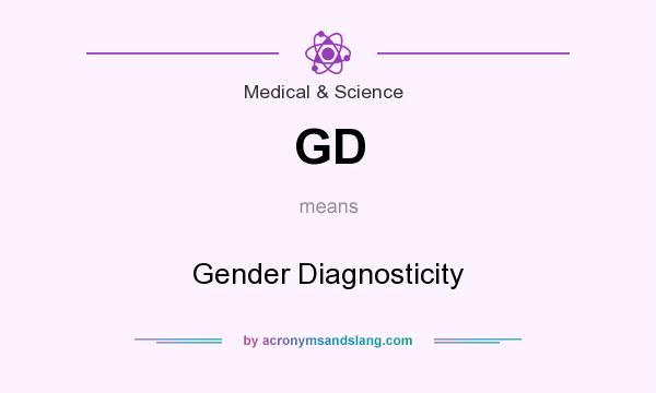 What does GD mean? It stands for Gender Diagnosticity