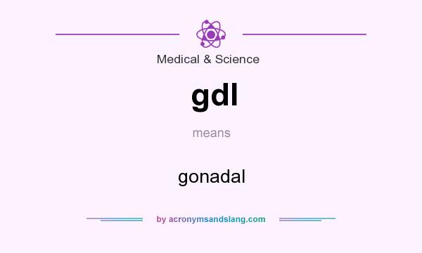 What does gdl mean? It stands for gonadal