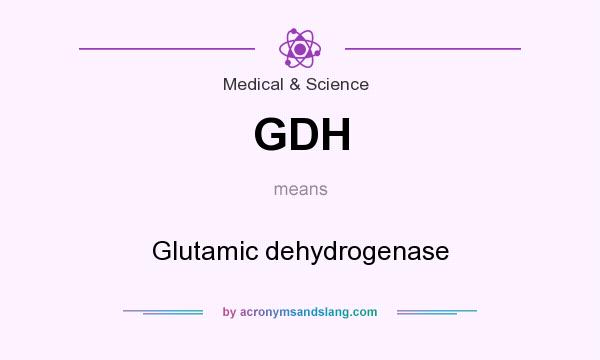 What does GDH mean? It stands for Glutamic dehydrogenase