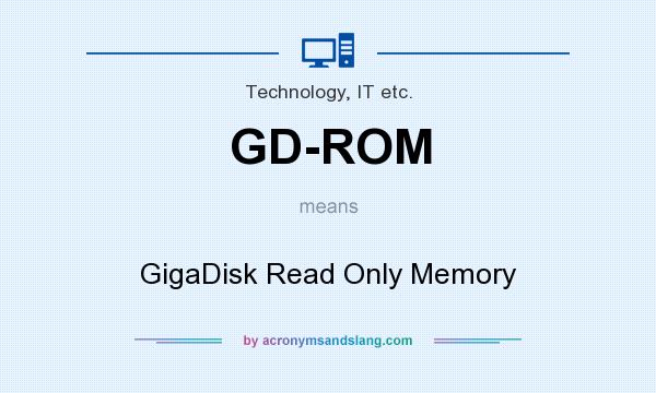 What does GD-ROM mean? It stands for GigaDisk Read Only Memory