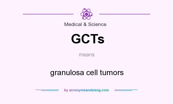 What does GCTs mean? It stands for granulosa cell tumors
