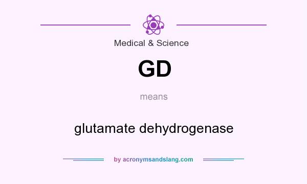 What does GD mean? It stands for glutamate dehydrogenase