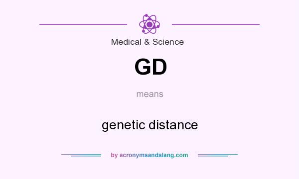 What does GD mean? It stands for genetic distance