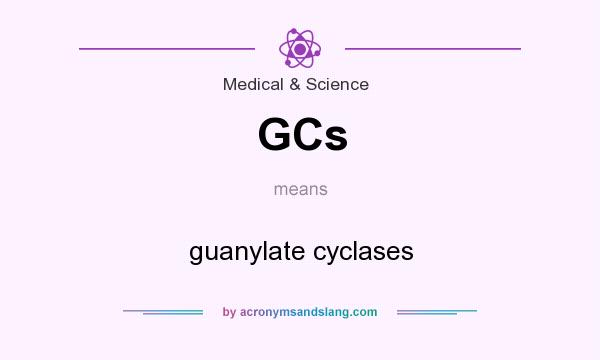 What does GCs mean? It stands for guanylate cyclases
