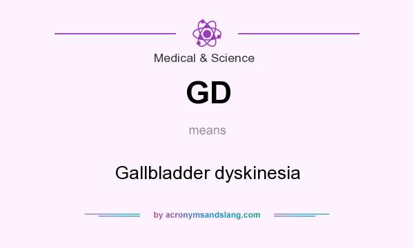 What does GD mean? It stands for Gallbladder dyskinesia