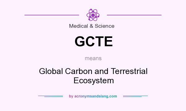 What does GCTE mean? It stands for Global Carbon and Terrestrial Ecosystem