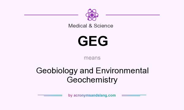 What does GEG mean? It stands for Geobiology and Environmental Geochemistry