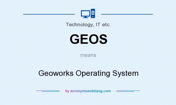 What does GEOS mean? It stands for Geoworks Operating System