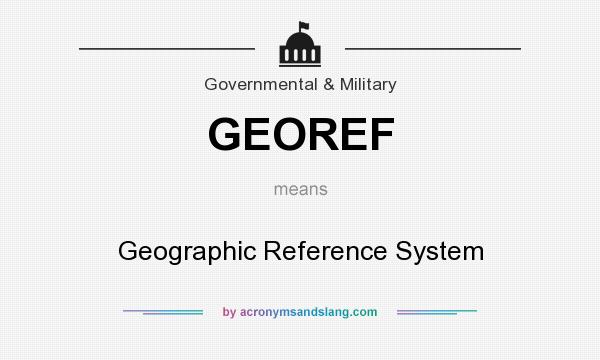 What does GEOREF mean? It stands for Geographic Reference System