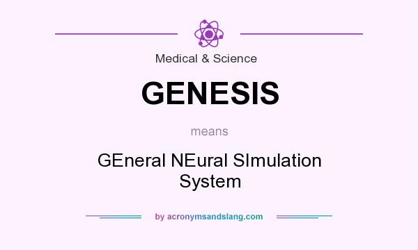 What does GENESIS mean? It stands for GEneral NEural SImulation System