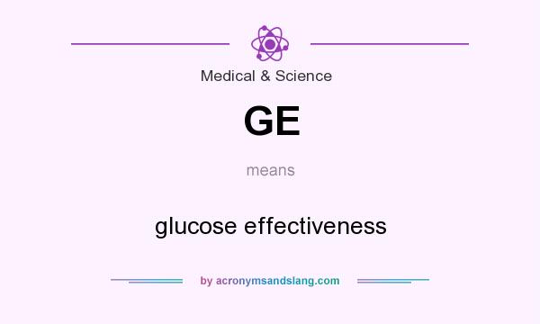 What does GE mean? It stands for glucose effectiveness