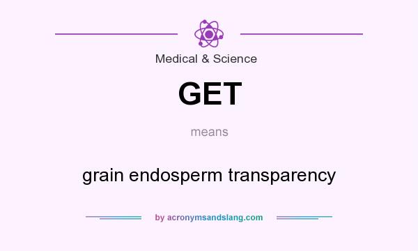 What does GET mean? It stands for grain endosperm transparency