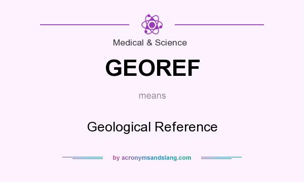 What does GEOREF mean? It stands for Geological Reference